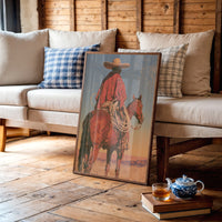 Vaquero on Chestnut Horse