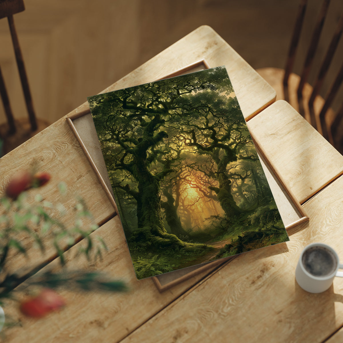 Where the Mossy Oaks Frame the Fire