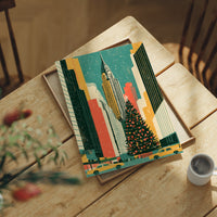NYC Skyline Christmas Glow