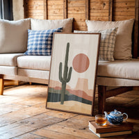 Minimalist Desert Sun Print