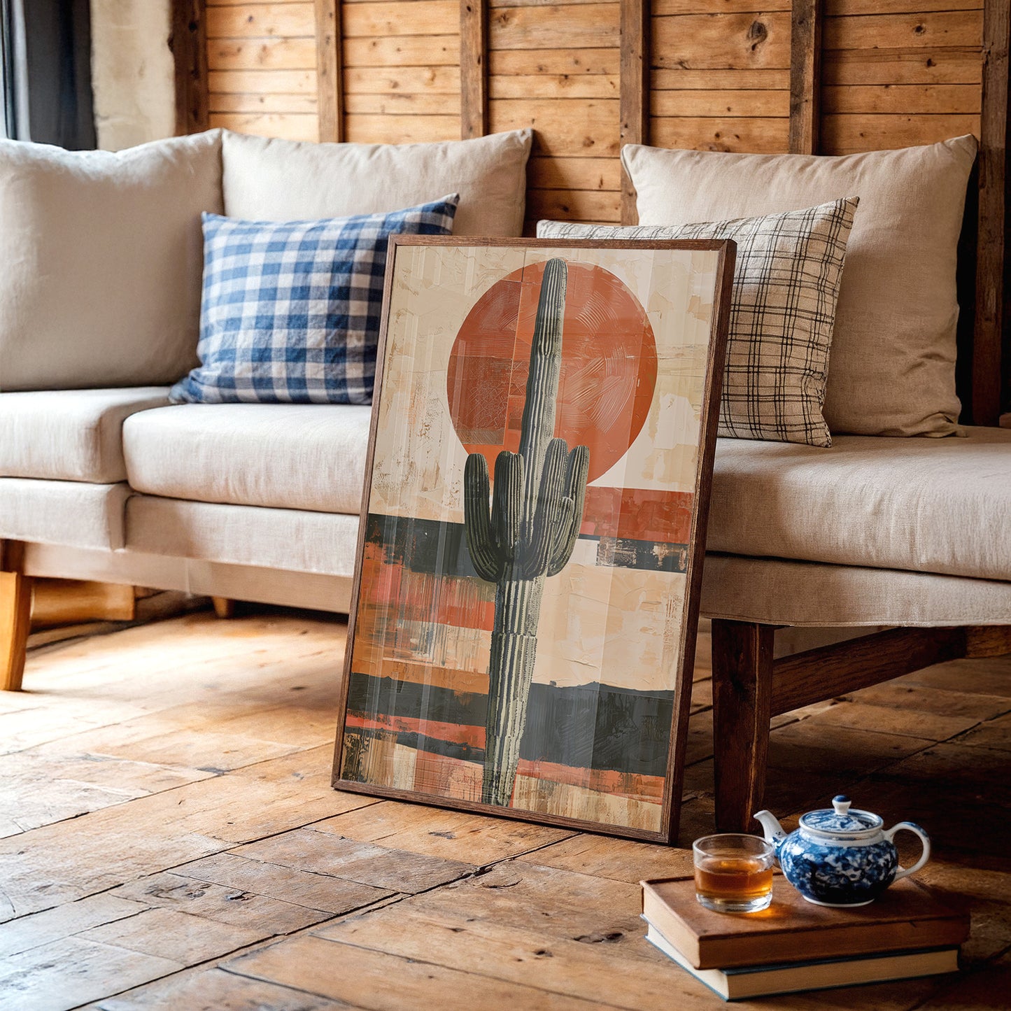 Textured Saguaro Sun Collage