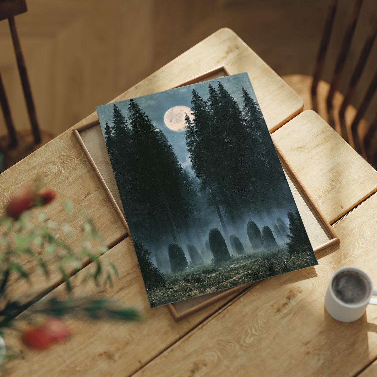 Standing Stones Keep Watch Under the Moon