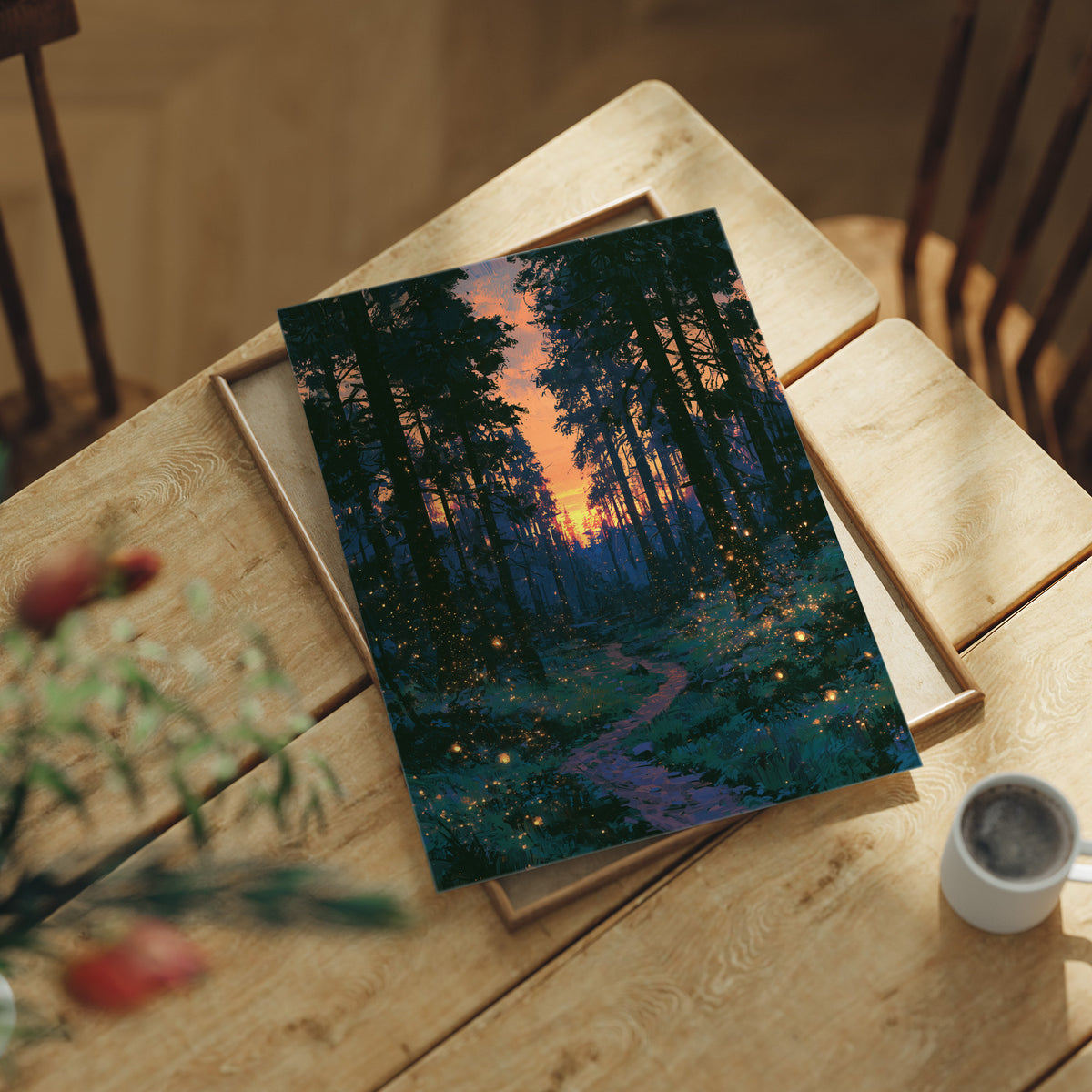 Fireflies at Dusk's Edge