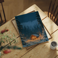 Manger in the Snowy Pines