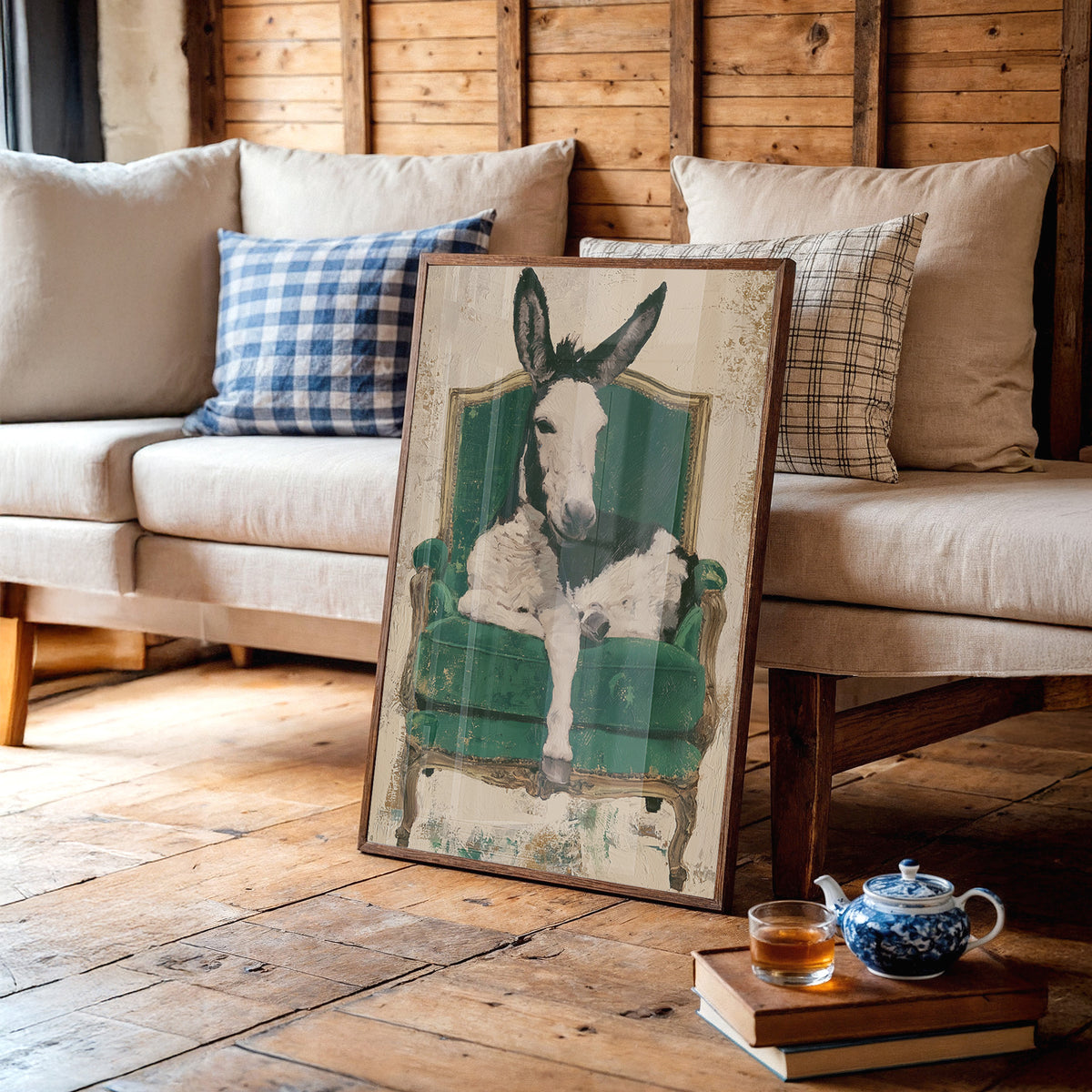 Donkey on a Velvet Throne