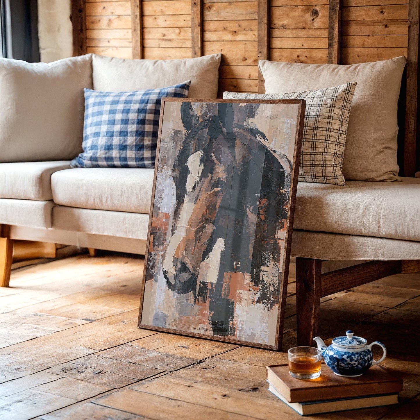 Horse in Rust and Shadow