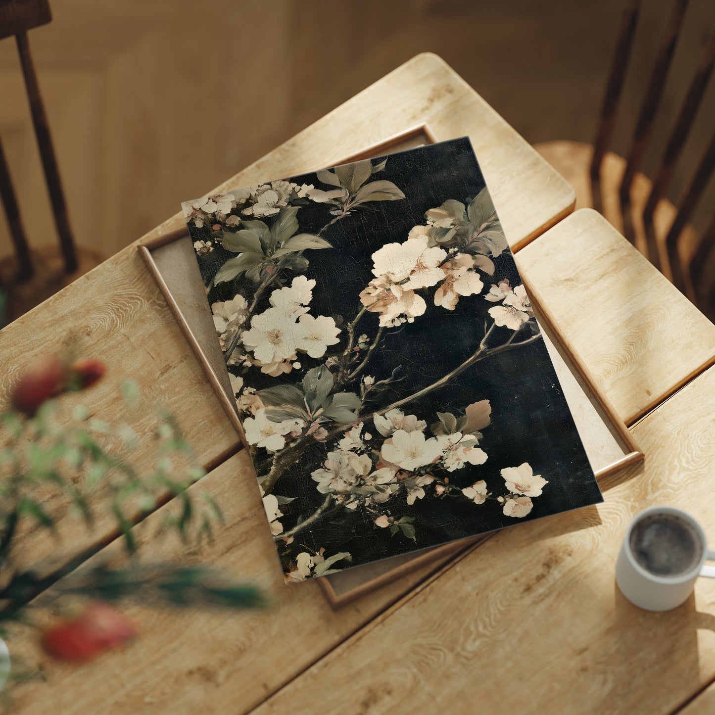 Midnight Blossoms: Ivory & Shadow