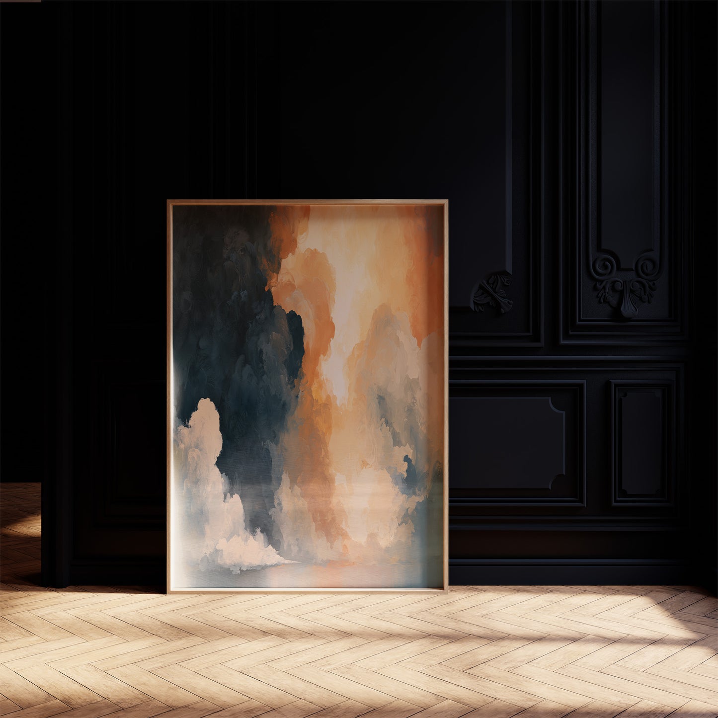 Celestial Drama: Storm & Sunset