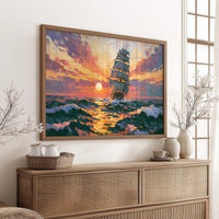 Tall Ship, Setting Sun