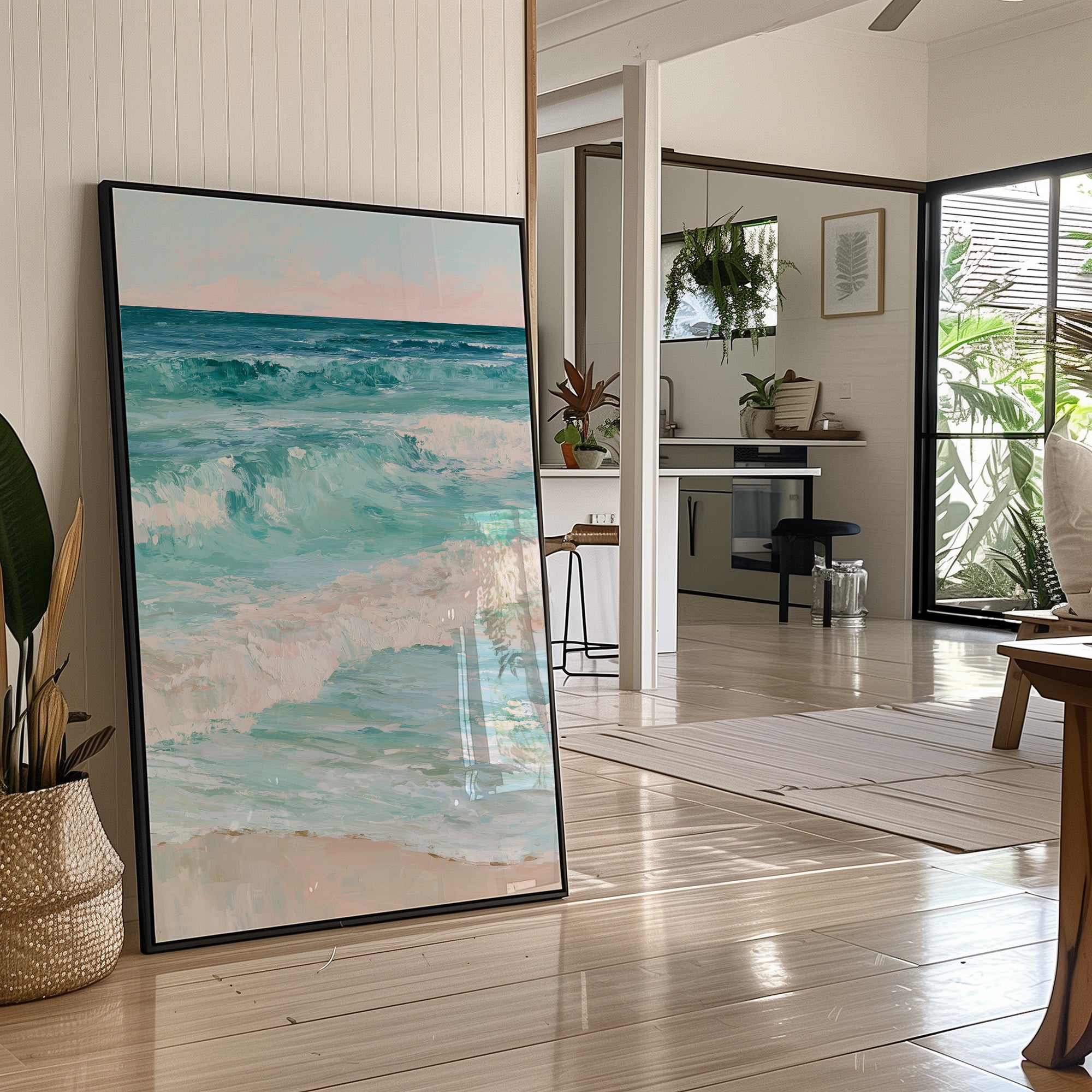 Turquoise Tide, Blush Sky