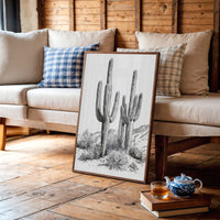 Twin Saguaro Sentinels