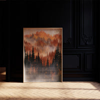 Layers of Autumn Pines
