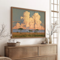 Savanna Under Cotton Clouds