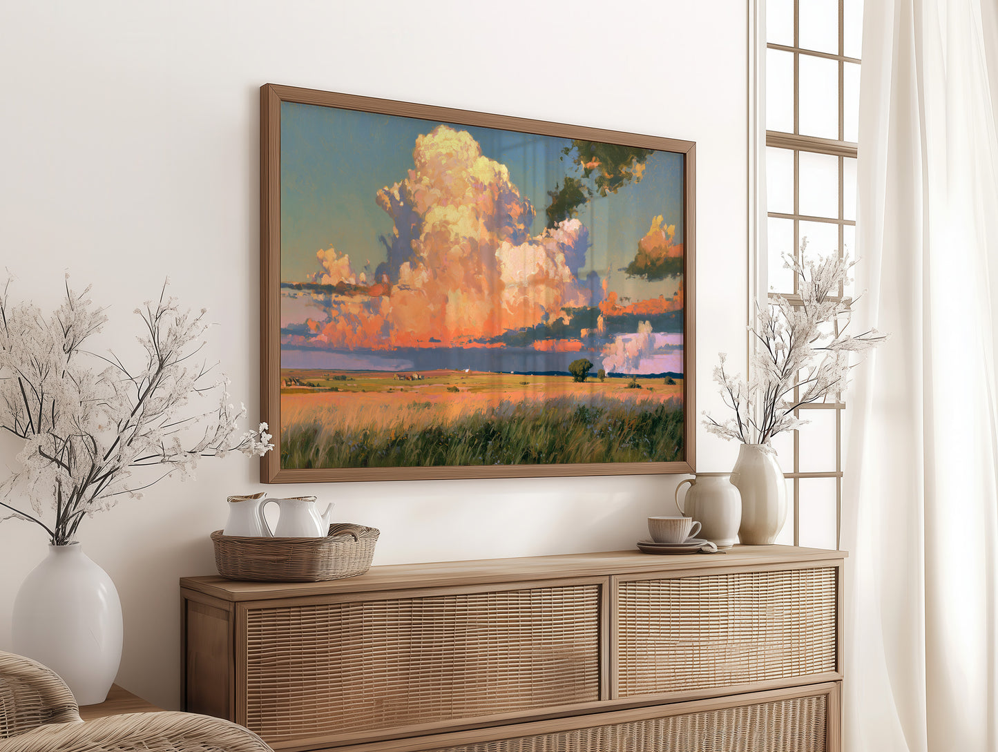 Farmstead Beneath the Blaze