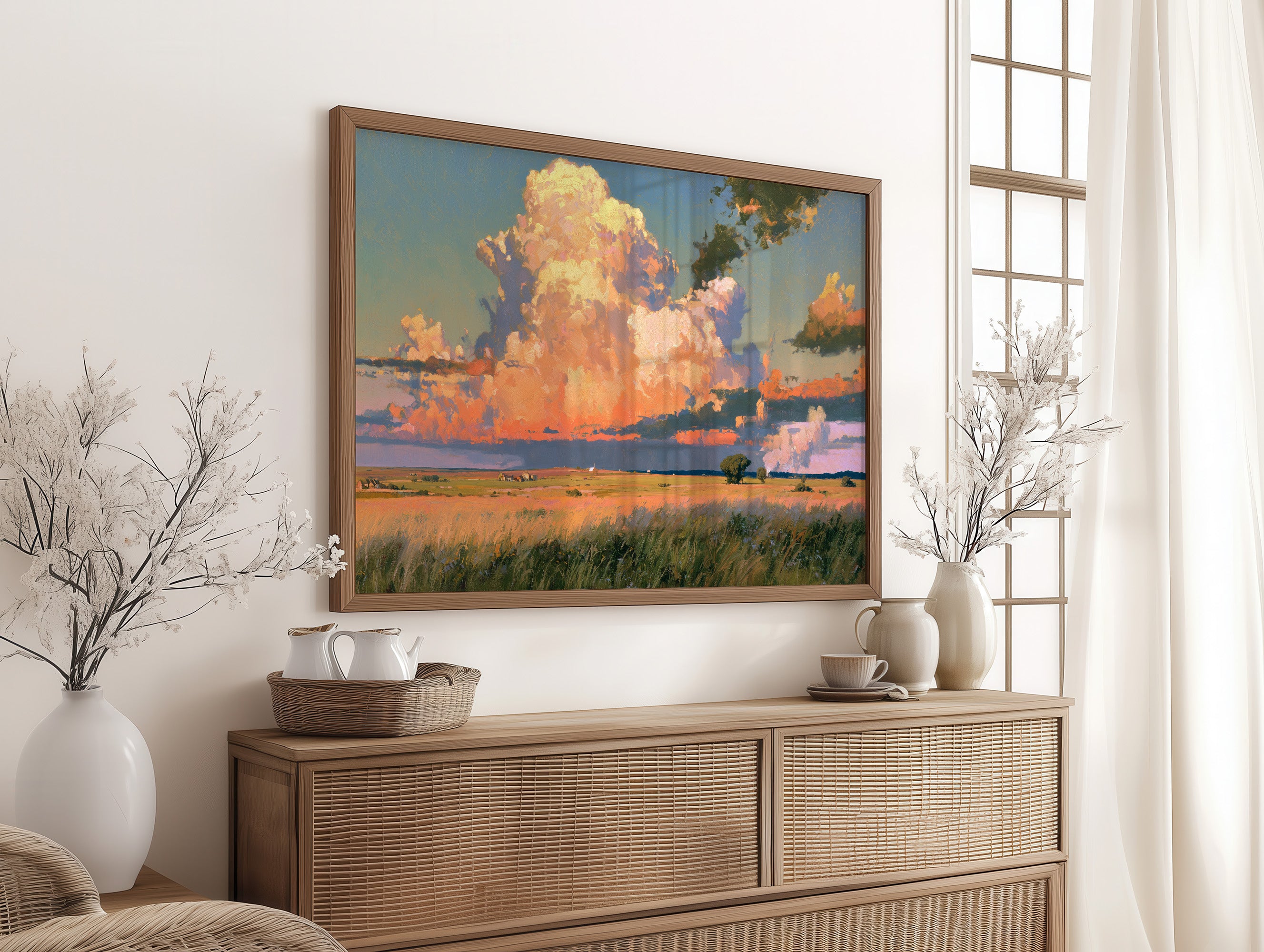 Farmstead Beneath the Blaze