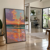Sky on Fire at the Shore