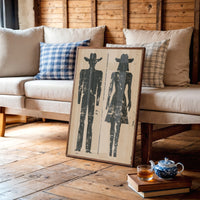Cowboy and Cowgirl Silhouettes