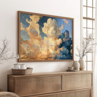 Golden Clouds Over Still Water