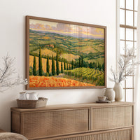 Cypress Road Through Tuscany