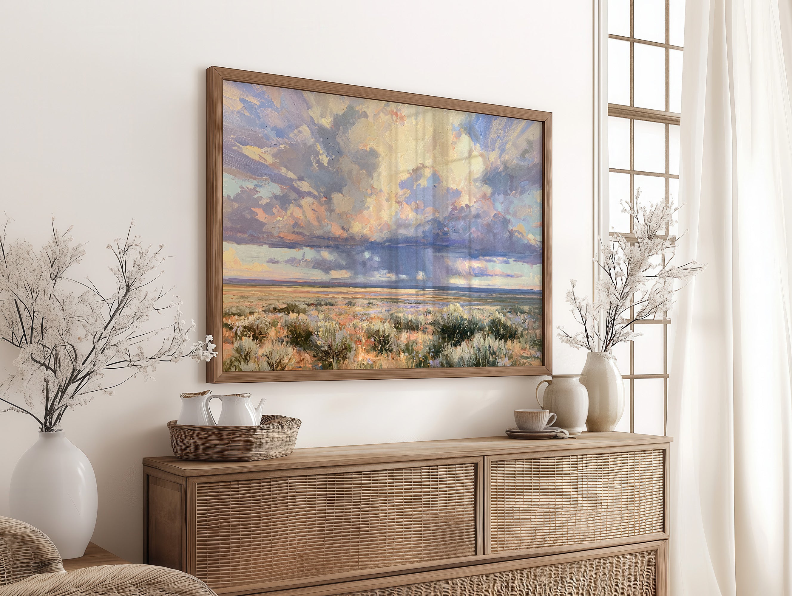 Pastel Storm Over The Sagebrush
