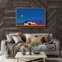 Moonrise Over The Pueblo