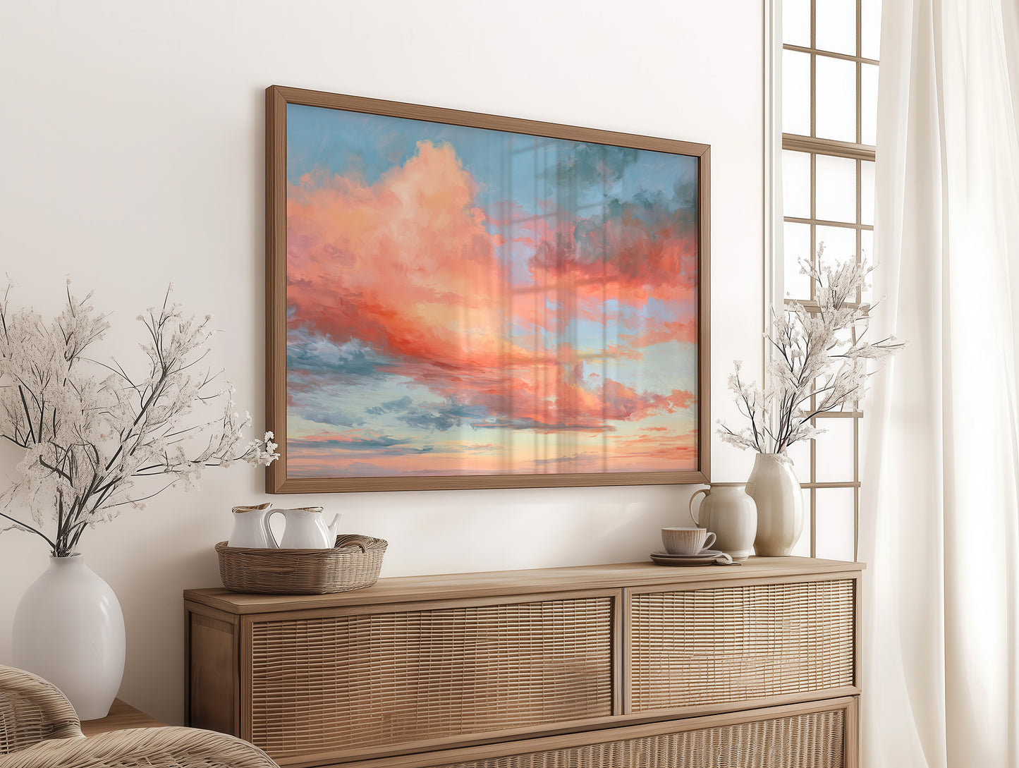 Coral Skies At Dusk