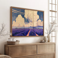 Lavender Rows To A Towering Sky