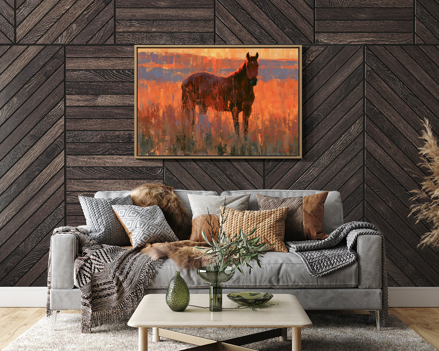 Horse Facing The Blaze