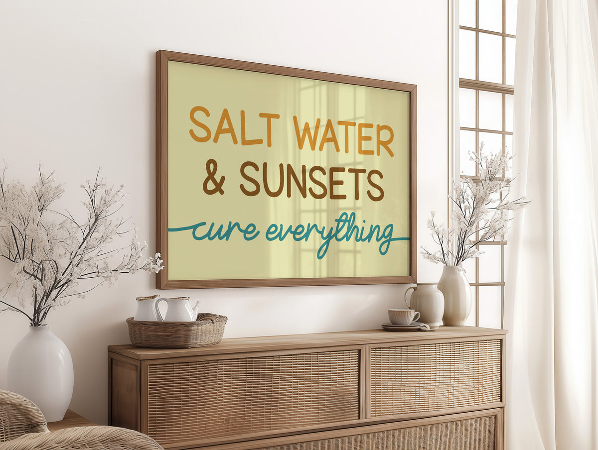 Salt Water Cures Everything (Sunset Hues)
