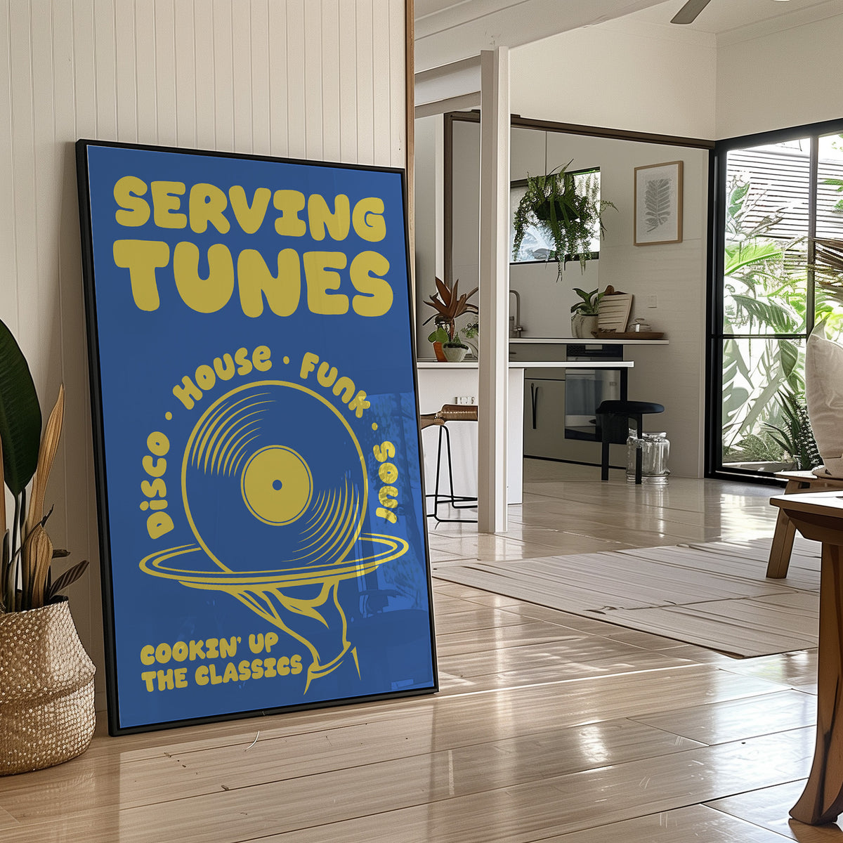 Serving Tunes: Cobalt Bubble Letters