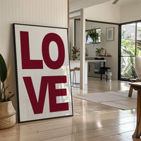 Love in Bold Block Type