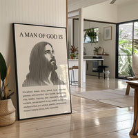 A Man of God: Ivory Line Portrait