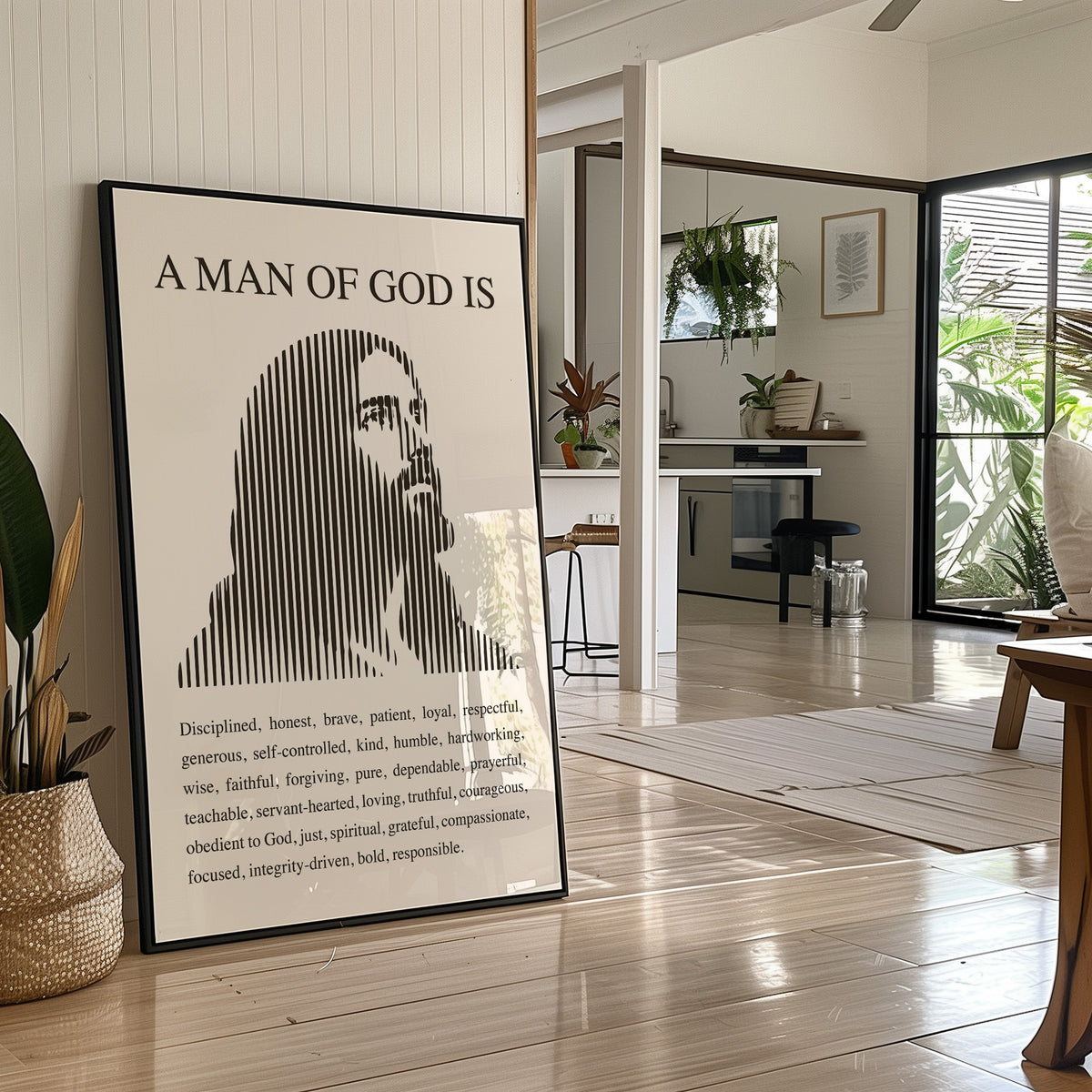 A Man of God: Ivory Line Portrait