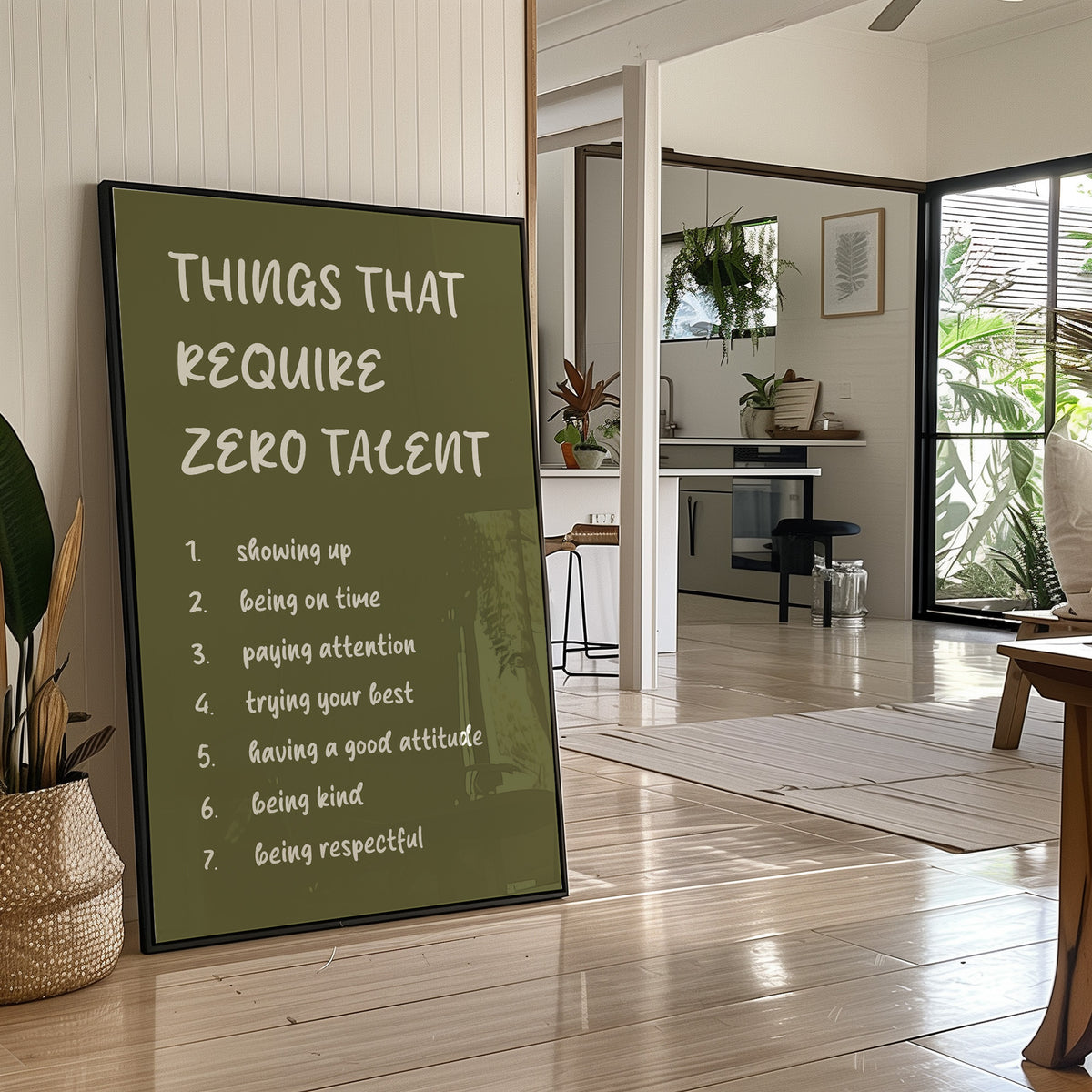 Things That Require Zero Talent, Olive Marker