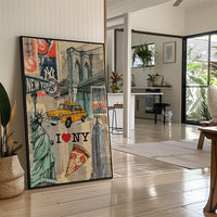 I Love NY: Vintage City Collage