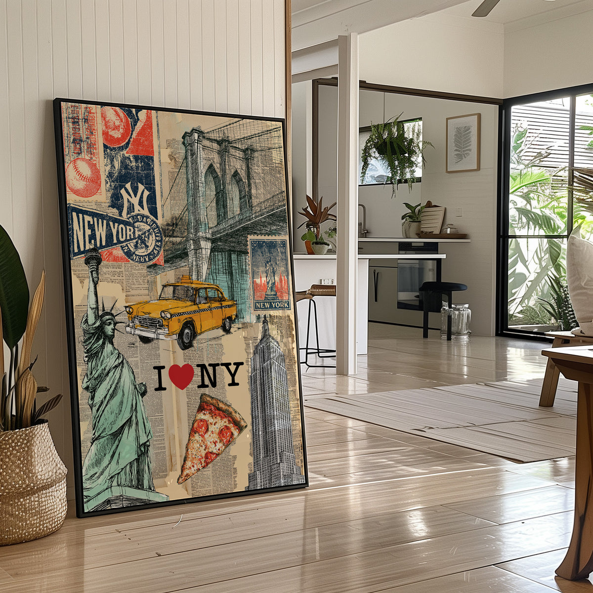 I Love NY: Vintage City Collage