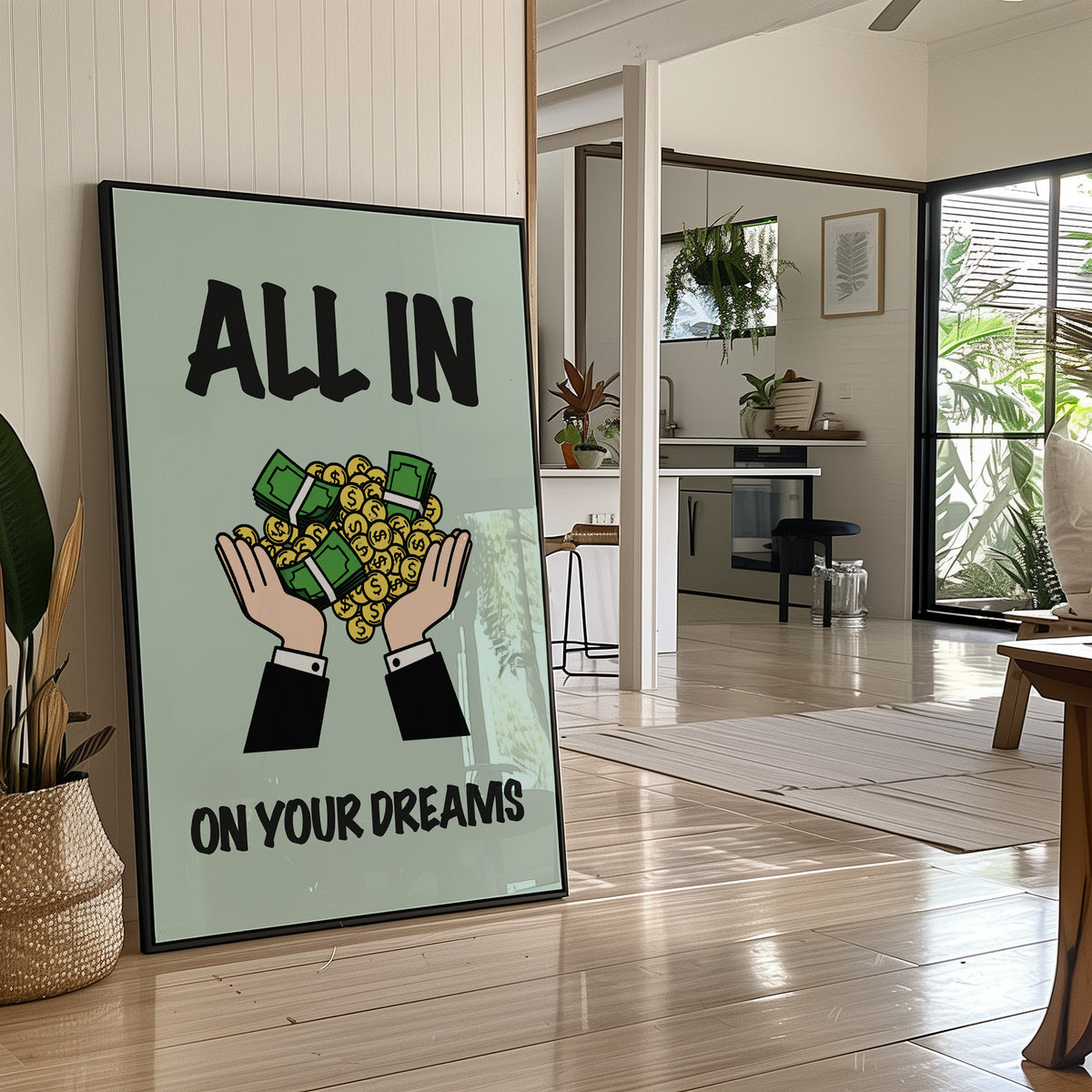 All In on Your Dreams Cash Art