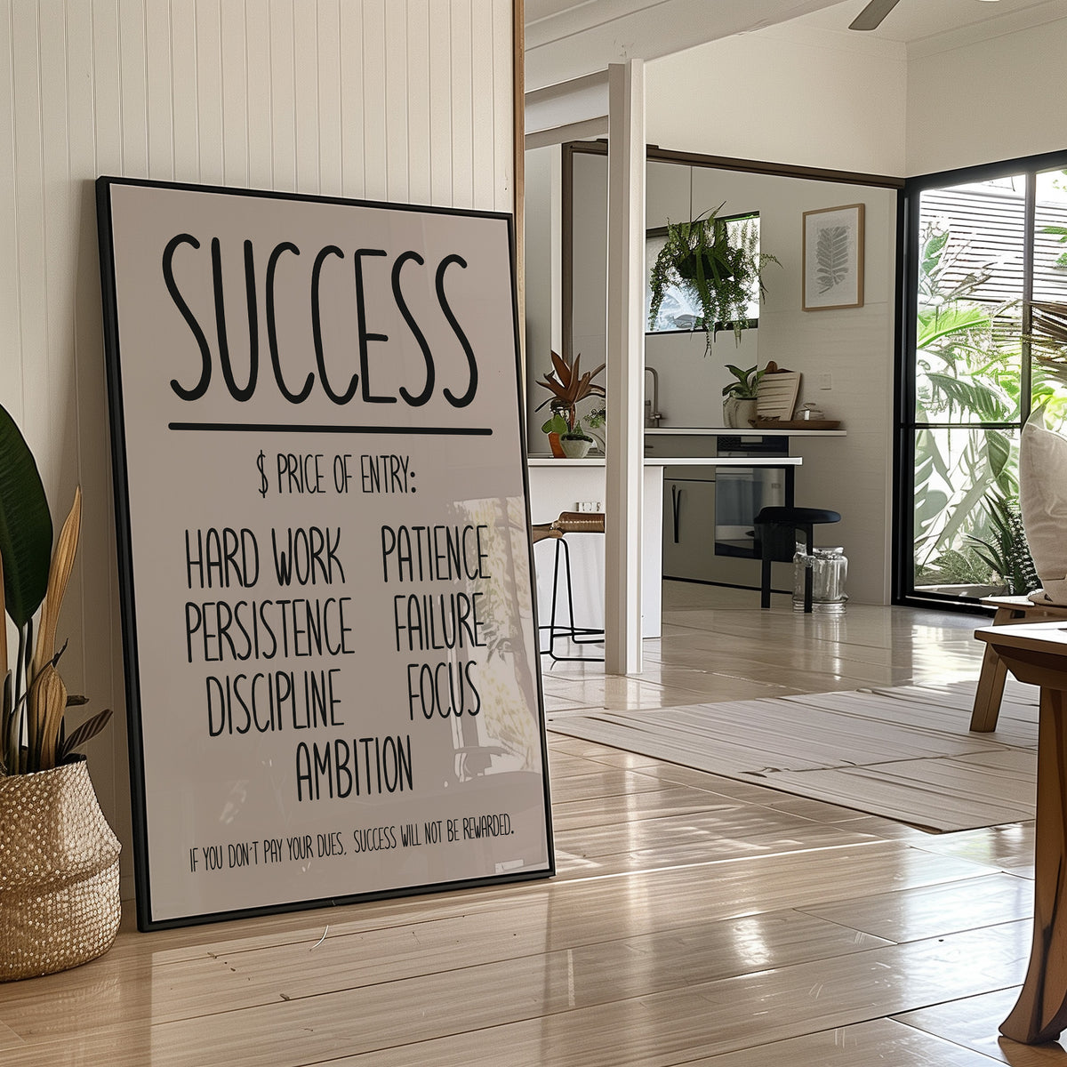 Success: Price of Entry Typography