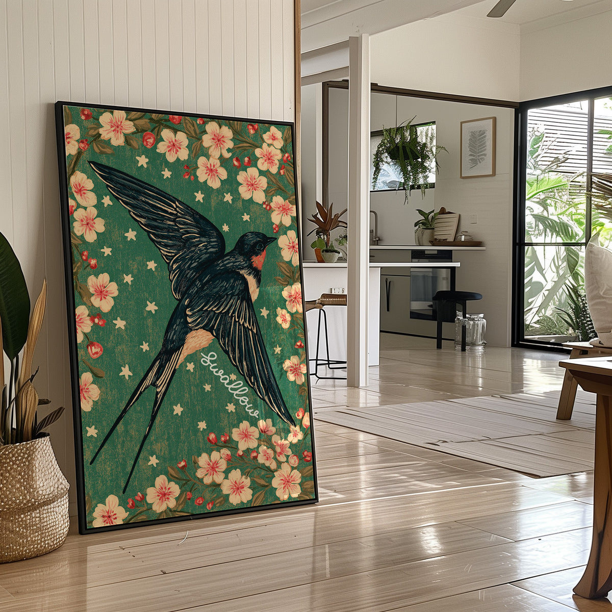 Swallow's Cherry Blossom Descent