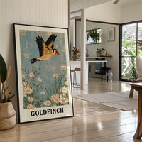 Goldfinch Over Daisy Fields