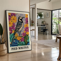 Pied Wagtail in Wildflower Garden
