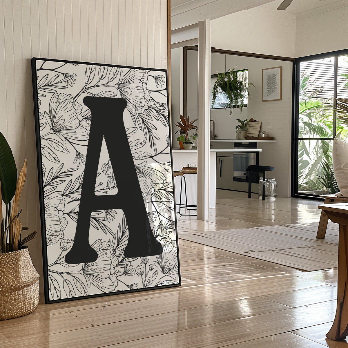 Botanical Letter A Monogram