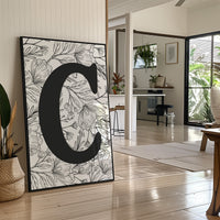 Botanical Letter C Monogram