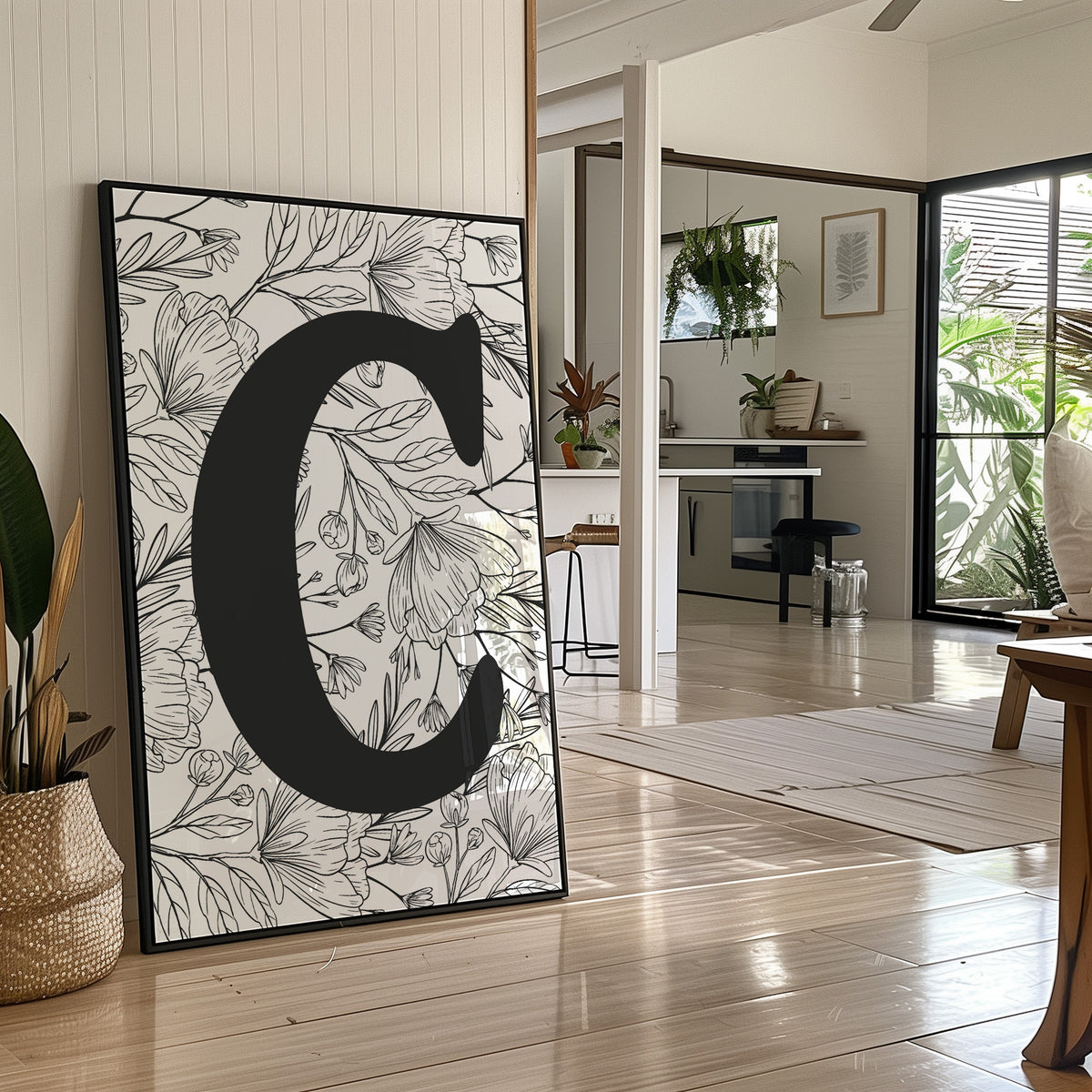 Botanical Letter C Monogram
