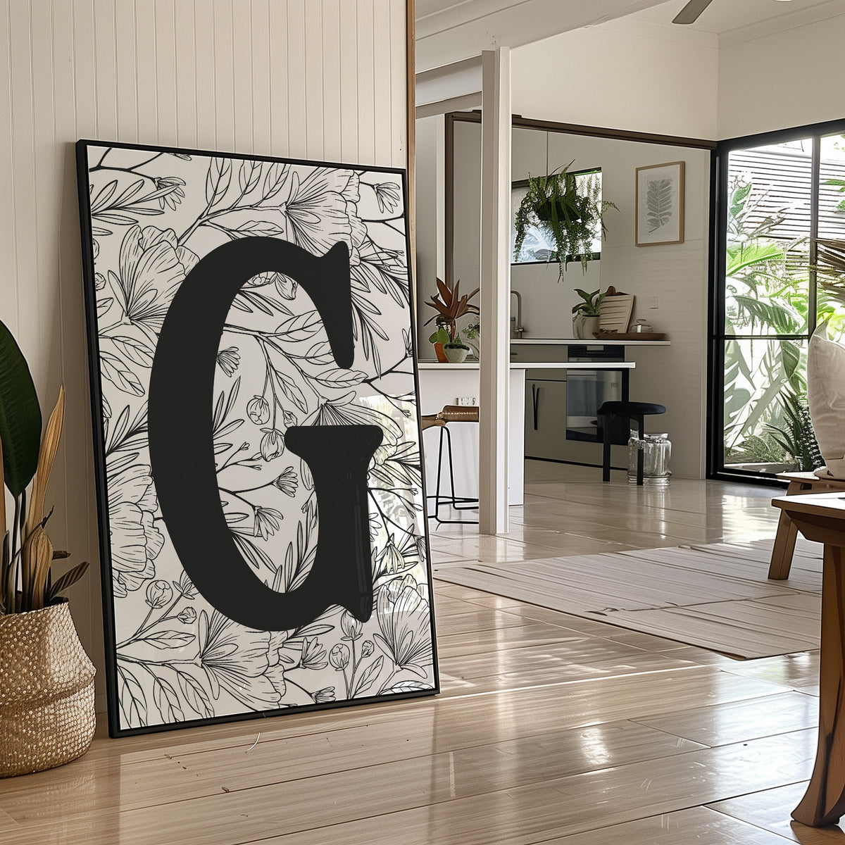 Botanical Letter G Monogram