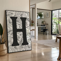 Botanical Letter H Monogram