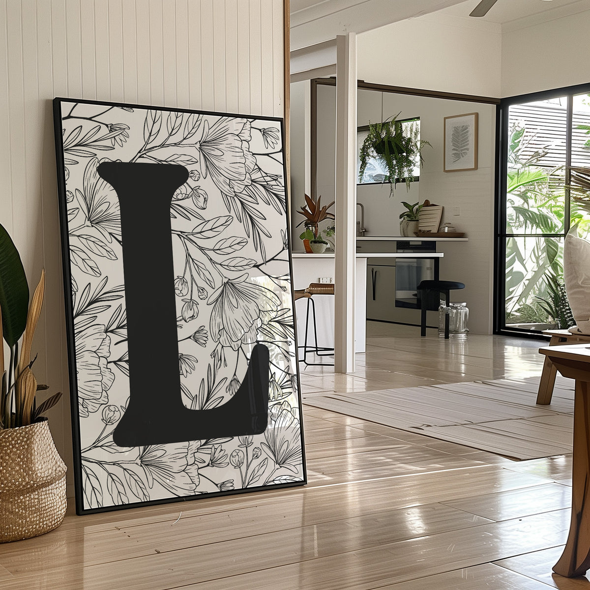 Botanical Letter L Monogram