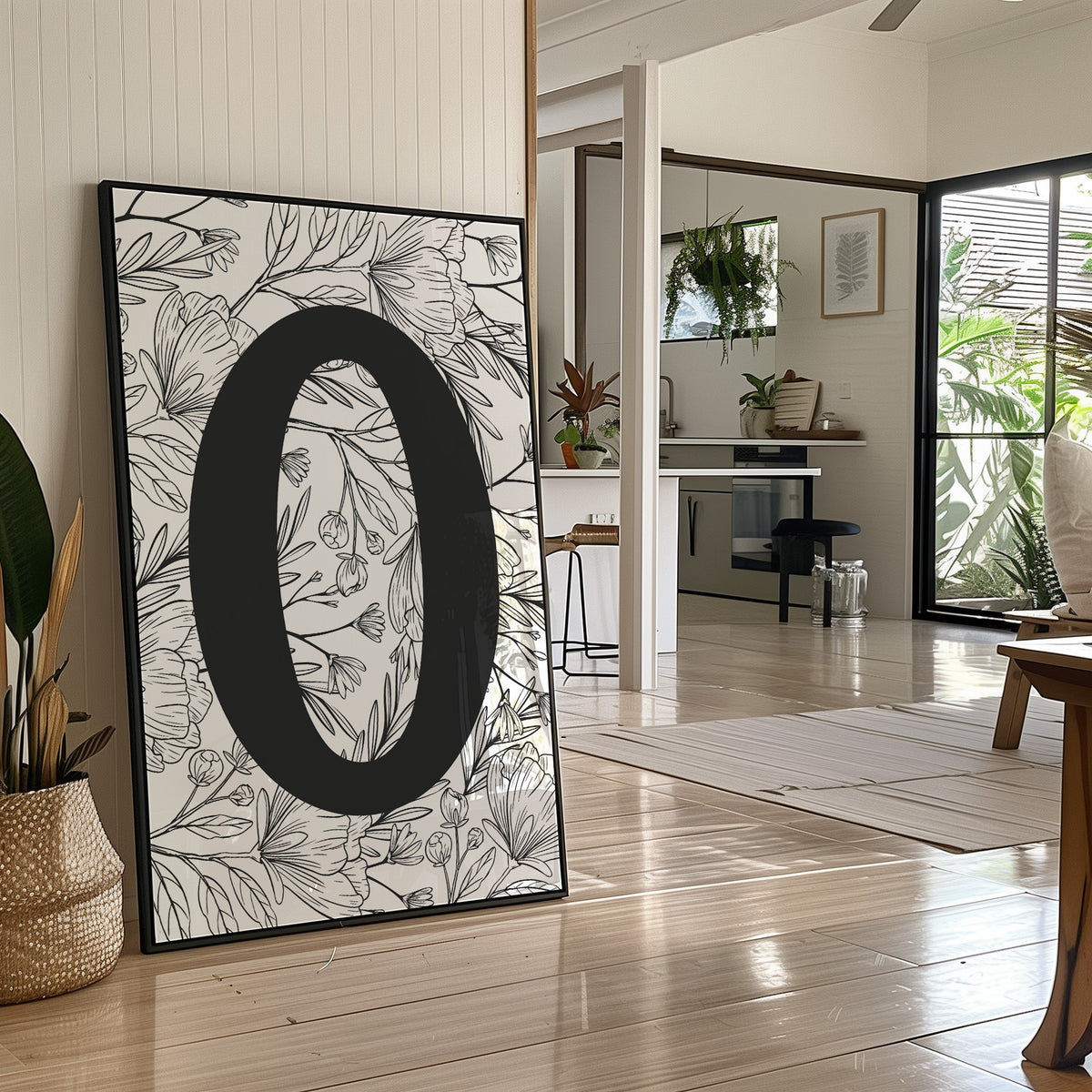Botanical Letter O Monogram