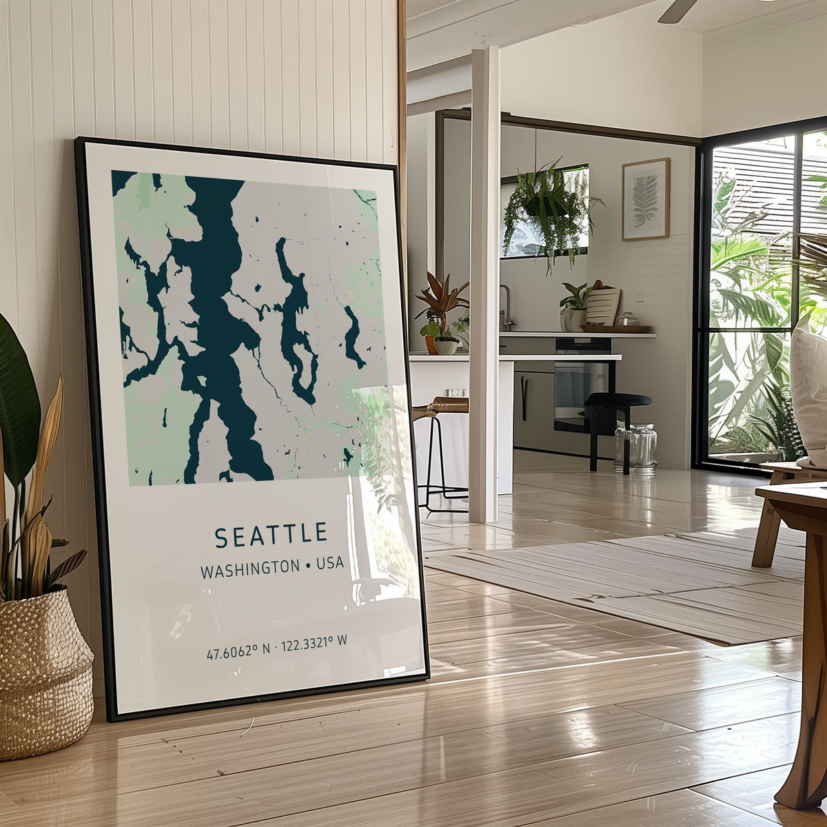 Seattle City Map Print
