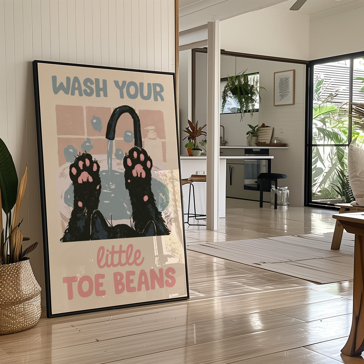 Hygiene Reminder, Paws Up Edition